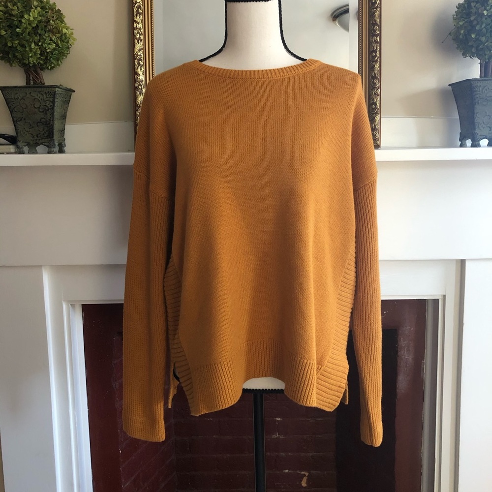 Mustard sweater from Tahari